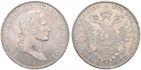 AUSTRIA. Francesco II, 1792-1835. Tallero 1835 A, Vienna. Ar gr. 27,93 J. 215; KM#2165. q. SPL