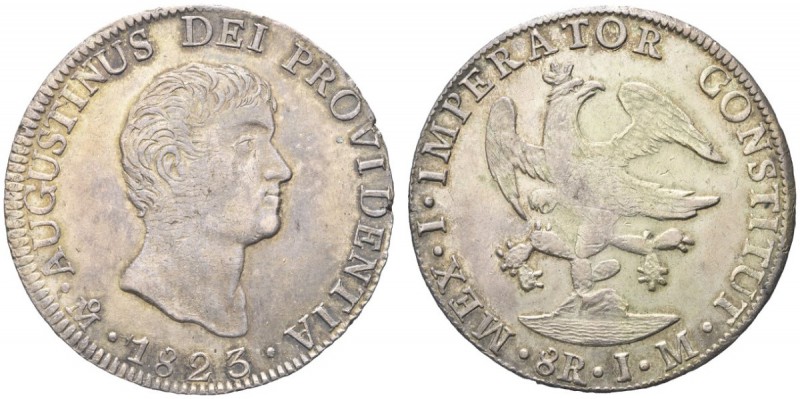 MESSICO. Augustín I Iturbide, 1822-1823. 8 Reales 1823, Città del Messico. Ar gr...