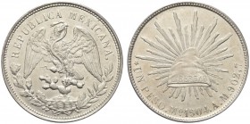 MESSICO. Repubblica. Peso 1904 A M. Ar gr. 27,04 KM#409.2. SPL