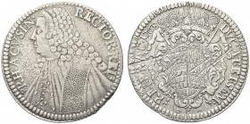 RAGUSA. Repubblica, 1358-1808. Tallero Rettorale 1768 D-M. Ar gr. 27,92 Simile a precedente. Dav. 1639; CNI 328.
 Graffi al rv. BB