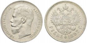 RUSSIA. Nicola II, 1894-1917. Rublo 1897. Ar gr. 19,85 KM#Y65.2; Bitkin 203. q. SPL