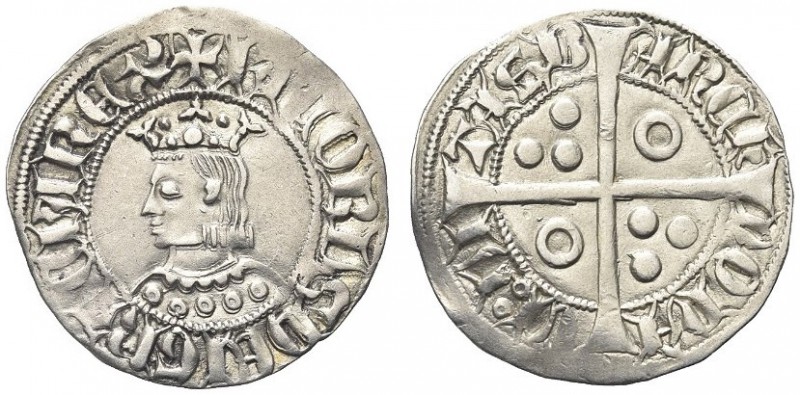 SPAGNA. Jakob II, 1327-1335. Croat, zecca di Barcellona. Ar gr. 3,19 Cayon 1722....