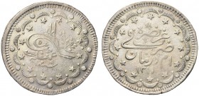 TURCHIA. Abdul Mejid., 1839-1861. 20 kurush. Ar gr. 21,03 KM#675. BB