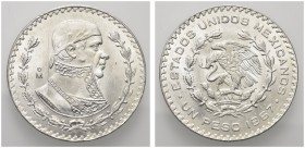 LOTTI. Lotto di n. 40 monete in Ar del Messico da un Peso 1967.
 Da esaminare. Ottima conservazione, da SPL a FDC