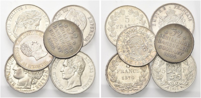 LOTTI. Lotto di n. 60 monete in argento mondiali dal 1800 al 1980 con interesssa...