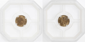 Napoléon III tête nue - 1 centime 1853 B (Rouen) 

Bronze - 1,01 grs - 15 mm
F.102-2 / G.86
SPL+ / MS64

Monnaie gradée par GENI en MS64. Magnifique e...