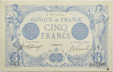 France - 5 francs Bleu 30 novembre 1916 
Alphabet Q.15189 / Numéro 061

F.02.45
TTB+

Billet non épinglé mais qui comporte plusieurs plis marqués, une...
