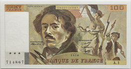 France - 100 francs Delacroix 1978 
Alphabet A.1 / Numéro 714867

F.68.01A1
SPL+

Alphabet A1 recherché. Infimes froissures.