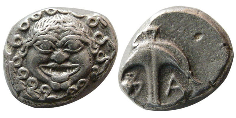 THRACE, Apollonia Pontika. Mid-late 4th century BC. AR Drachm (3.18 gm; 14 mm). ...