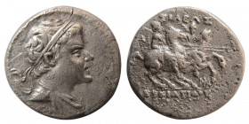 BAKTRIAN KINGS, Eukratides I. 171-145 BC. AR Drachm