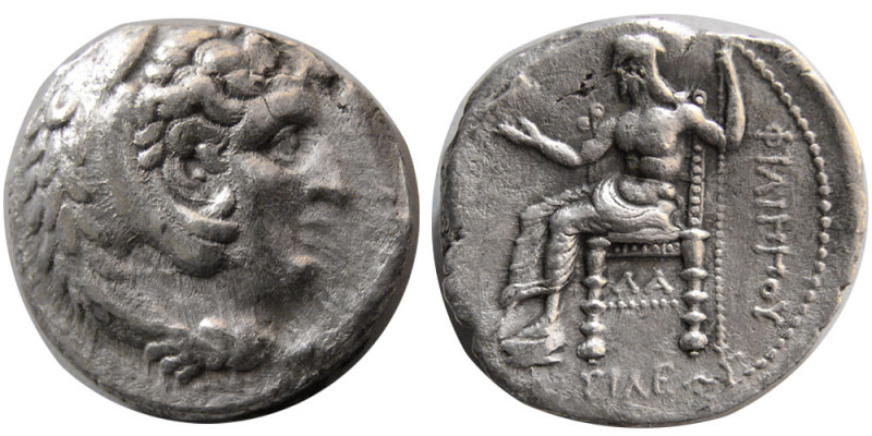 MACEDON KINGS, Philip III . 323-317 BC. AR Tetradrachm (16.36 gm; 26 mm). Arados...