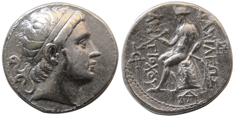 SELEUKID KINGS, Antiochos III. 222-187 BC. AR Tetradrachm (16.64 gm; 28 mm). Ant...