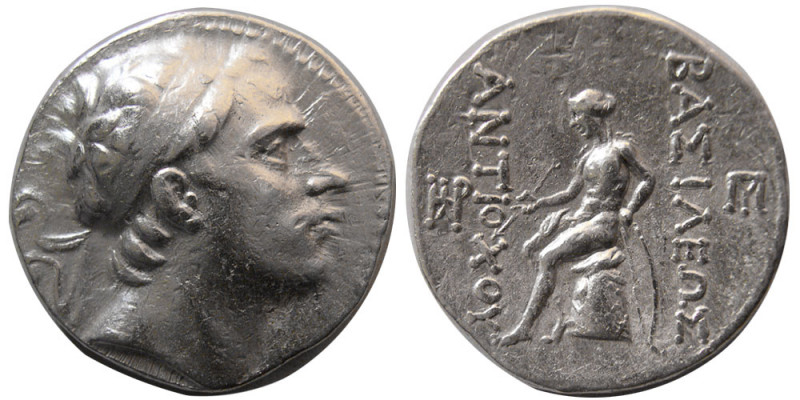SELEUKID KINGS, Antiochos III. 222-187 BC. AR Tetradrachm (16.98 gm; 29 mm). Dia...