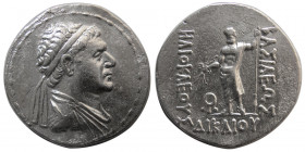BAKTRIAN KINGS, Heliokles. circa 145-130 BC. AR Tetradrachm