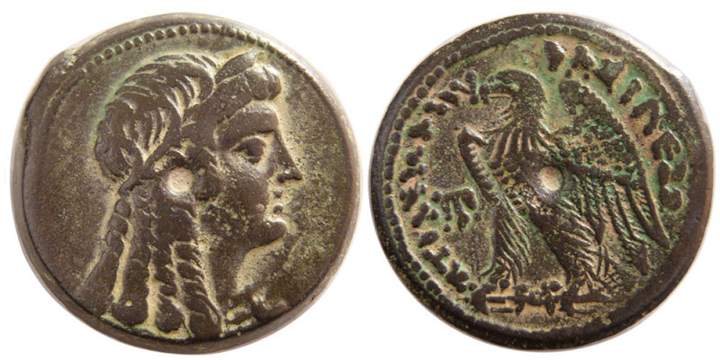 PTOLEMAIC KINGDOM, Ptolemy VI Philometor. 180-164 BC. Æ Tetrobol (16.14 gm; 27 m...