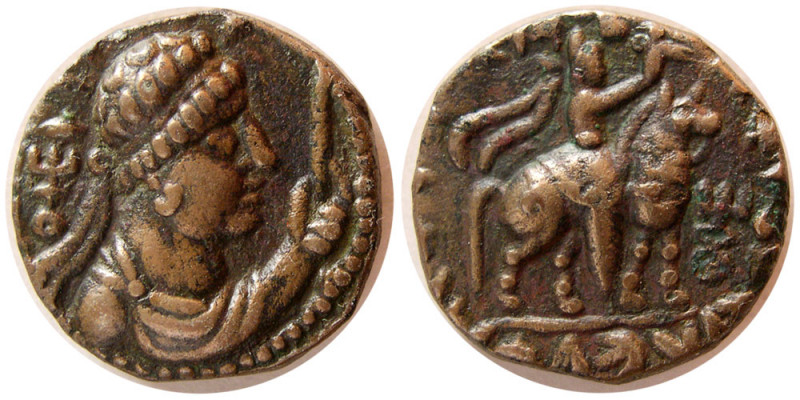 INDO-GREEK KINGS. Kushan. Vima Takto (Soter Megas). 90-113 AD. AE Didrachm (8.64...