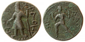 INDO-GREEK KINGS. Kushan. Kanishka. Ca 232-260 AD. Æ Tetradrachm.