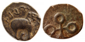INDO-GREEK,  Satavahanas (Andhras). 39 BC.-107 AD. Æ Karshapana