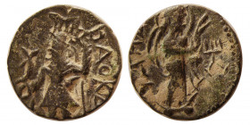 INDO-GREEK KINGS. Kushan. Kanishka I. (circa 127-152 AD). AE  Drachm