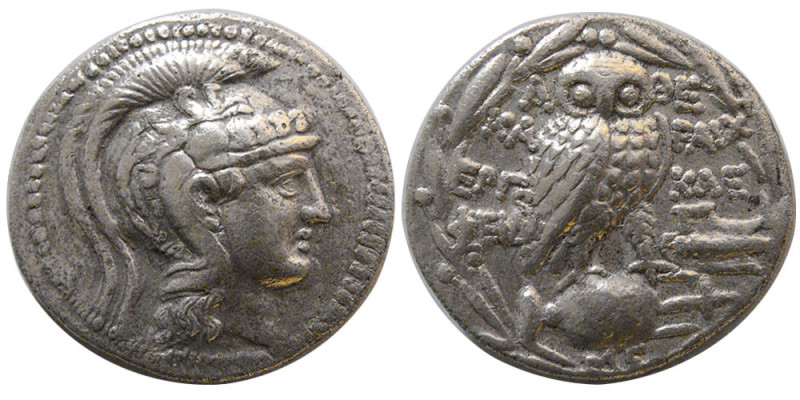 ATTICA, Athens. Circa 165-42 BC. New Style Coinage. AR Tetradrachm (16.34 gm; 30...