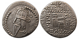 KING of PARTHIA. Vologases VI. AD. 207/8-221/2. AR Drachm