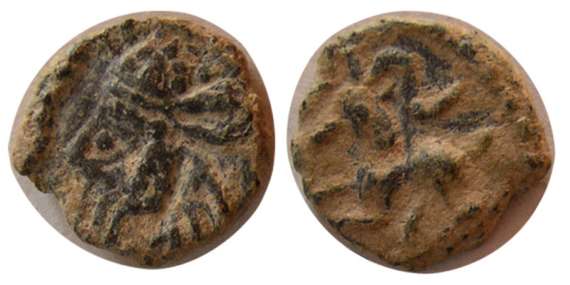 KINGS of PARTHIA. Osroes II. 190-208 AD. Æ Chalkoi (1.30 gm; 11 mm). Nice origin...