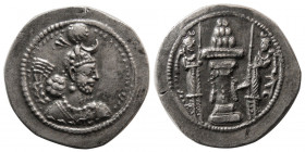 SASANIAN KINGS. Yazdgird I (399-420 AD). AR Drachm. Rare