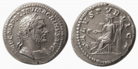 ROMAN EMPIRE. Macrinus. AD. 217-218. AR Denarius