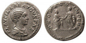 ROMAN EMPIRE. Plautilla (wife of Caracalla). AD. 202-205. AR Denarius