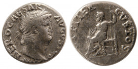 ROMAN EMPIRE. Nero. 54-68 AD. AR Denarius.