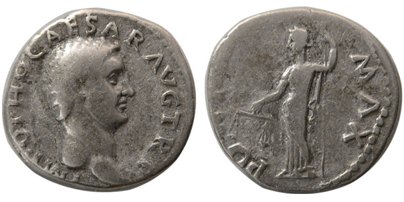 ROMAN EMPIRE. Otho. 69 AD. AR Denarius (3.38 gm; 19 mm). Rome mint. IMP OTHO CAE...