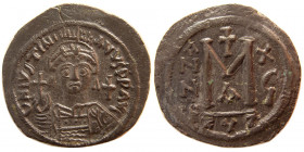 BYZANTINE EMPIRE. Justinian. 527-565. Æ Follis. Cyzicus.