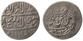 QAJAR; Muhammad Hasan Khan. AR Rupee. Mashhad mint. RR.
