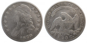 UNITED STATES. 1829. Fifty Cents (Half-Dollar).