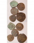 Group Lot of 5 Early Islamic Bronze coins.