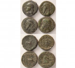 Group lot of 4 Parthian Kings Bronze coins.