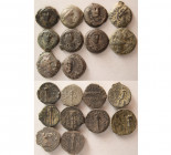Group lot of 10 Seleukid Kings Bronzes.