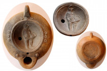 ROMAN EMPIRE. Ca. 1st-2nd. Century AD. Terracotta Oil Lamp.