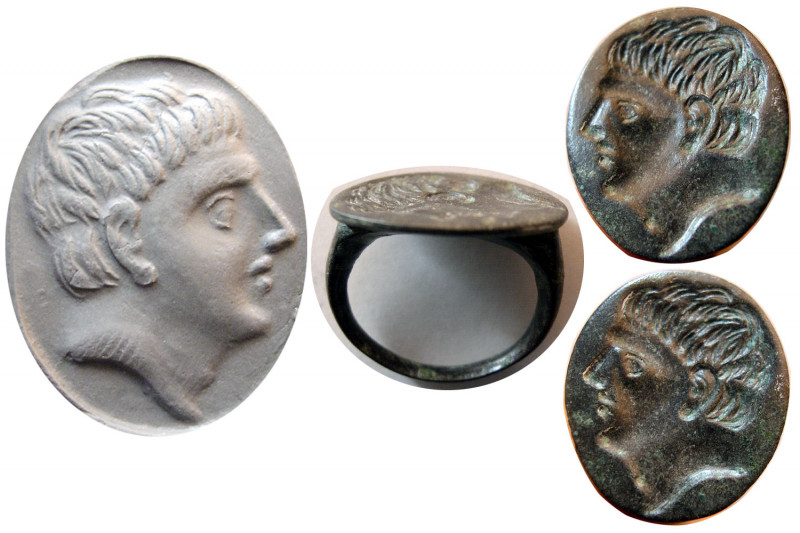 ROMAN EMPIRE, Ca. 1st. Century AD. Bronze Seal Ring (8.38 gm; Ring Size 5 1/2). ...