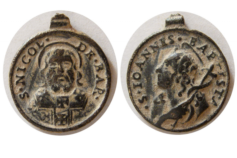 SPAIN. Circa 16th. Century AD. Antique Religious Pendent (1.36 gm; 15mm). Saint ...