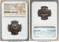 MACEDONIAN KINGDOM. Alexander III the Great (336-323 BC). AR tetradrachm (24mm, 17.18 gm, 8h). NGC Choice VF 5/5 - 5/5. Lifetime issue of 'Amphipolis'...