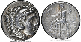 MACEDONIAN KINGDOM. Alexander III the Great (336-323 BC). AR tetradrachm (26mm, 2h). NGC VF. Lifetime-early posthumous issue of 'Pella', ca. 325-315 B...