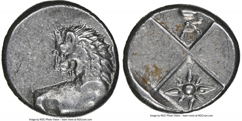 THRACE. Chersonesus. Ca. 4th century BC. AR hemidrachm (13mm). NGC AU. Persic st...