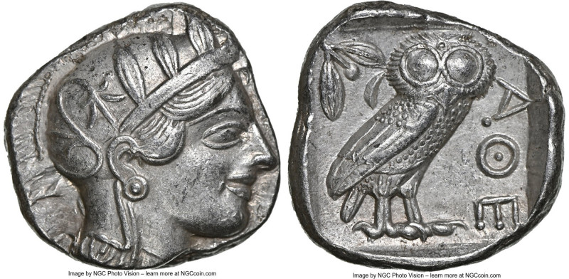 ATTICA. Athens. Ca. 440-404 BC. AR tetradrachm (23mm, 17.15 gm, 1h). NGC Choice ...