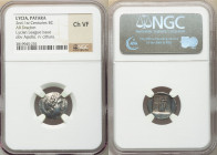 LYCIAN LEAGUE. Patara. Ca. 167-81 BC. AR drachm (16mm, 12h). NGC Choice VF. Series 1. Laureate head of Apollo right, with bow and quiver over shoulder...