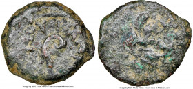JUDAEA. Roman Procurators. Pontius Pilate (AD 26-36). AE prutah (17mm, 8h). NGC Fine. Jerusalem. Dated uncertain regnal year of Tiberius. TIBEPIOY KAI...