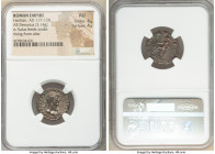 Hadrian (AD 117-138). AR denarius (18mm, 3.14 gm, 7h). NGC AU 4/5 - 4/5. Rome, AD 118. IMP CAESAR TRAIAN H-ADRIANVS AVG, laureate bust of Hadrian to r...