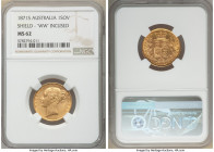 Victoria gold "Shield" Sovereign 1871-S MS62 NGC, Sydney mint, KM6. Incuse "WW" type. AGW 0.2355 oz. 

HID09801242017

© 2020 Heritage Auctions | ...