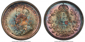 George V 5 Cents 1913 MS66+ PCGS, Ottawa mint, KM22. Cranberry and turquoise toned. 

HID09801242017

© 2020 Heritage Auctions | All Rights Reserv...