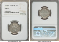 Victoria 20 Cents 1858 AU50 NGC, London mint, KM4. One year type. 

HID09801242017

© 2020 Heritage Auctions | All Rights Reserved